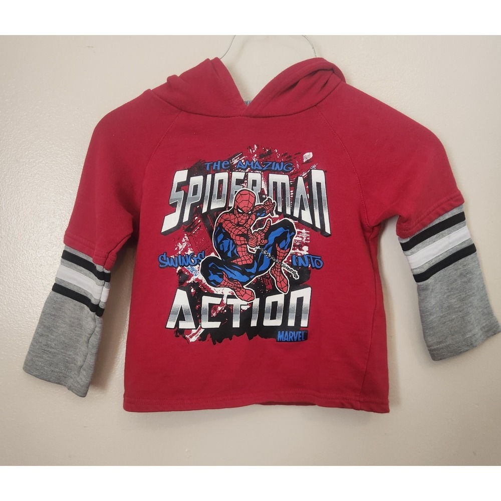 Kids Y2k Spiderman Hoodie Boys 4T The Amazing Spiderman